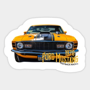 1970 Ford Mustang Mach 1 Fastback Sticker